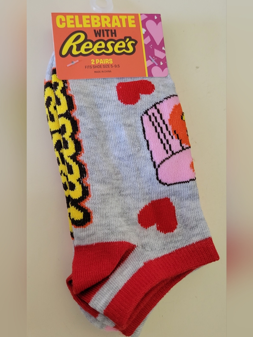 2 pk Reeses ankle Socks NWT